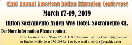 42ND ANNUAL AMERICAN INDIAN EDUCATION CONFERENCE March 17-19, 2019