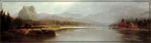 Columbia River, Cascade Mountains, Oregon (1876) by Vincent Colyer (Wikipedia)