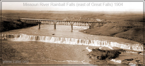 MISSOURI RIVER WATERFALLS