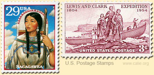 SACAGAWEA US POSTAGE STAMPS