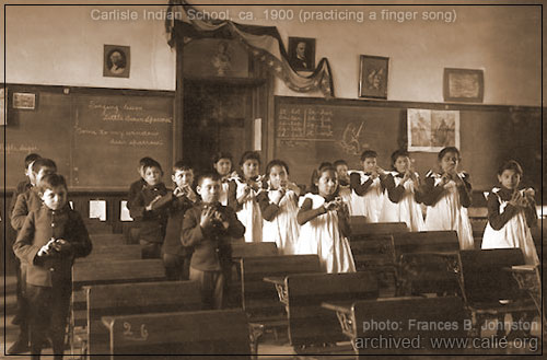 YOUNG NATIVE AMERICAN INDIAN STUDENTS