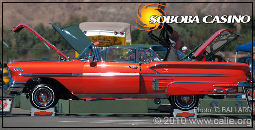 Beautiful 1958 Chevy Impala orange