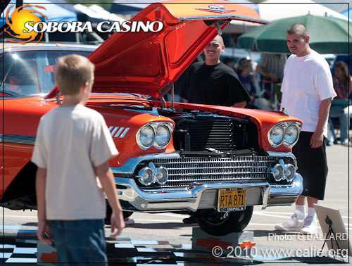Beautiful 1958 Chevy Impala orange