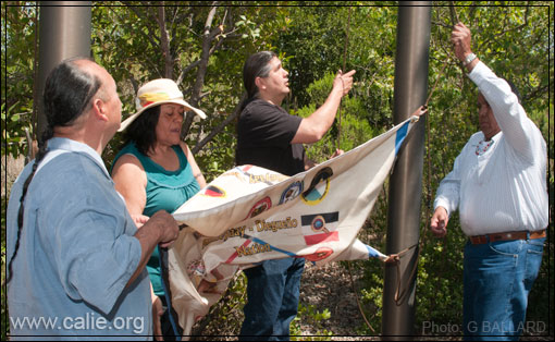 AMERICAN INDIAN FLAG CEREMONY