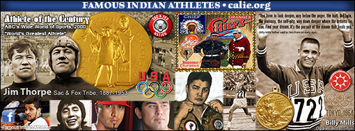 FAMOUS AMERICAN INDIAN SPORTS SUPERSTAR ATHLETES