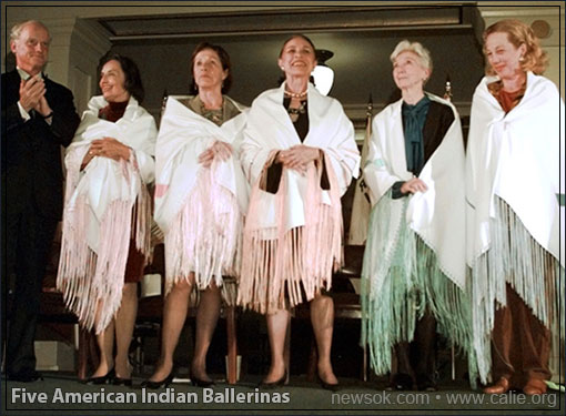 FIVE NATIVE AMERICAN BALLERINAS