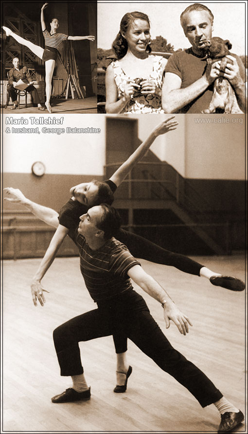 MARIA TALLCHIEF WITH HUSBAND, GEORGE BALANCHINE