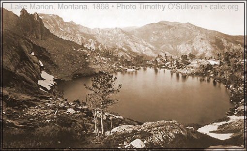 LAKE MARION 1868 PHOTOGRAPH BY TIMOTHY O'SULLIVAN
