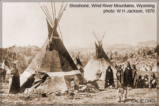 SHOSHONE TEEPEES 1870s