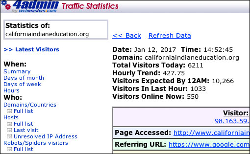 WEBSITE STATISTICS