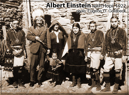 HOPI INDIANS WITH ALBERT EINSTEIN 1922
