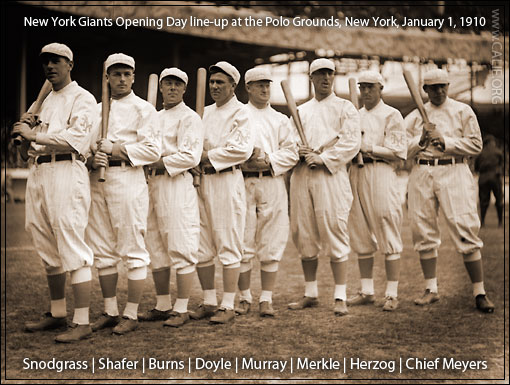 NEW YORK BASEBALL 1910