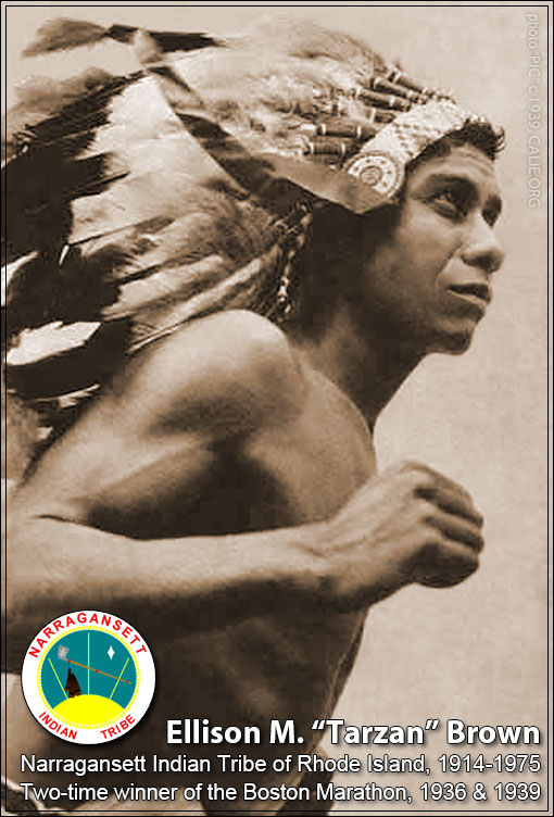 ELLISON BROWN AMERICAN INDIAN SPORTS LEGEND BIOGRAPHY & PICTURES