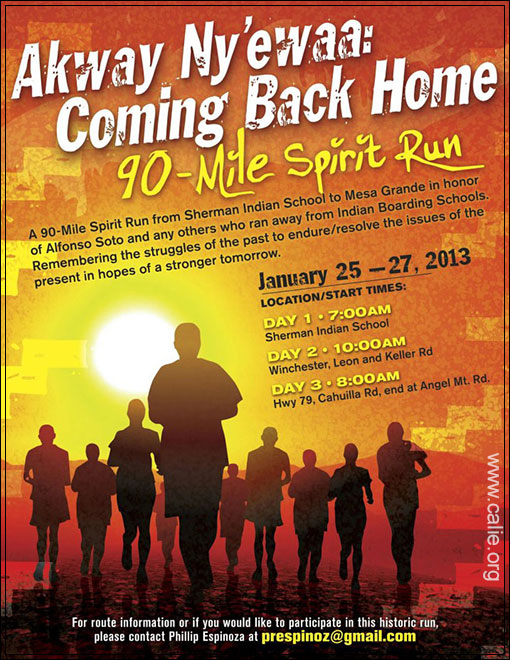 90-mile Spirit Run Poster