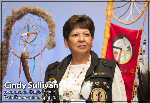 FEMALE NATIVE AMERICAN INDIAN VETERAN PALA TRIBE