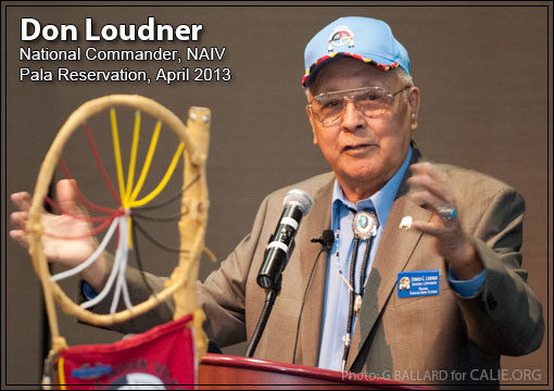 NATIONAL COMMANDER DON LOUDNER SIOUX TRIBE